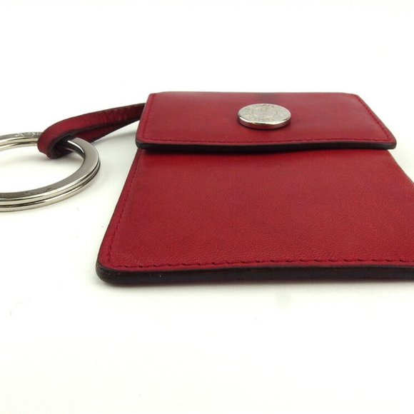 Auth SAINT LAURENT key case logo button Leather - Picture 2 of 9